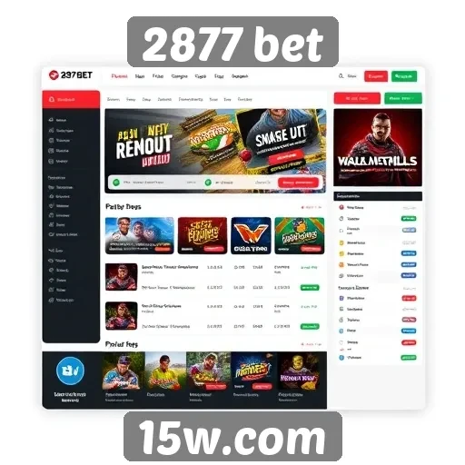 Avaliação da interface do usuário do site 2877 bet